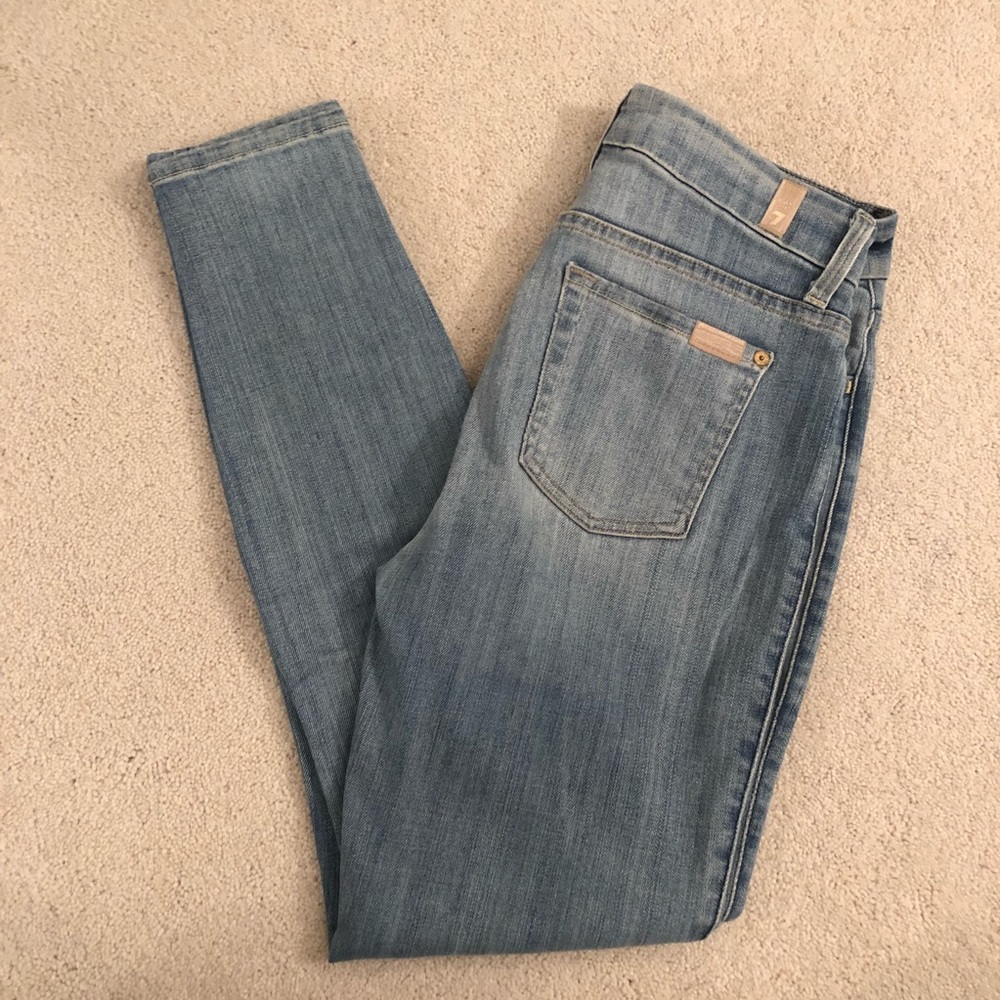 7 for all mankind high waist ankle skinny size 26